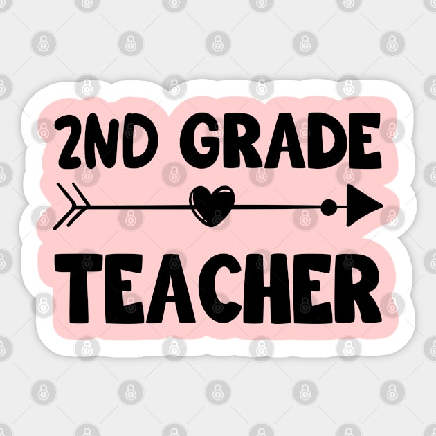 2nd Grade Teacher Sticker by Teesamd